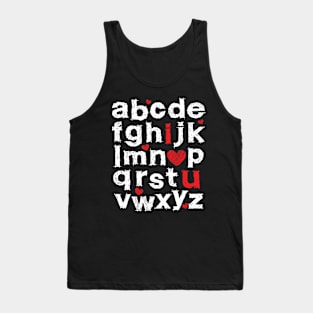 abc alphabet Tank Top